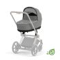 Cybex Кош за новородено Cybex Priam 4 /e-PRIAM Lux Eco, Pearl Grey