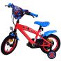 E&L Cycles Детски велосипед с помощни колела, Спайдърмен, 12 инча