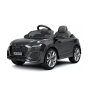 Chipolino Детска електрическа кола AUDI RS Q8 , черна, EVA гуми, кожа