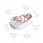 Анатомично бебешко гнездо COCOONABABY White Fleur De Coton®