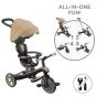 Globber Триколка 4 в 1 EXPLORER TRIKE със сенник в бежов цвят