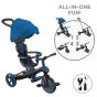Globber Триколка 4 в 1 EXPLORER TRIKE със сенник в кралско син цвят