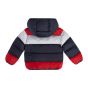 Guess Детско зимно яке с качулка за момче RED/BLUE BLOCKING