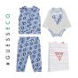 Guess Бебешки подаръчен комплект за момче BLUE LOGO