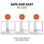 Hauck Предпазна преграда за бебе Clear Step 2 + удължител 9 см., White