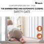 Hauck Предпазна преграда за бебе Clear Step Autoclose 2 + удължител 21 см., White