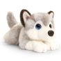 Keel Toys, Плюшено легнало куче, Хъски, 37 см