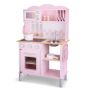 Модерна детска дървена кухня в розово
