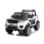Chipolino Акумулаторен бял джип за две деца ПОЛИЦИЯ с дистанционно управление