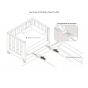 Interbaby КОМБО 4в1 Детско креватче Star Nature 60х120см + матрак Алоe Вера + система NEXT TO ME