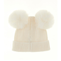 Guess Шапка с помпони CREAM WHITE