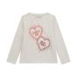 Guess Детска блуза с дълъг ръкав за момиче Hearts White
