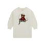 Guess Bear Детска плетена рокля с мече CREAM WHITE