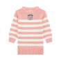 Guess Детска плетена рокля PINK AND WHITE STRIP