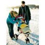Kaiser Пухкав детски термочувал за количка с овча вълна, 90х45см, Sand melange