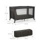Kinderkraft Бебешка преносима кошара Joy Light, Сива