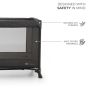 Kinderkraft Бебешка преносима кошара Joy Light, Сива