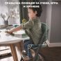Kinderkraft Столче за хранене LIVY+ шезлонг CALMEE, Happy Shapes