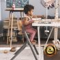 Kinderkraft Столче за хранене LIVY+ шезлонг CALMEE, Happy Shapes
