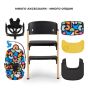 Kinderkraft Столче за хранене LIVY+ шезлонг CALMEE, Happy Shapes