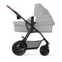 Количка KinderKraft Xmoov 2023, 3в1, Светло сива