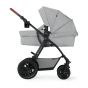 Количка KinderKraft Xmoov 2023, 3в1, Светло сива