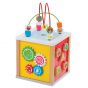 Детски дървен куб с образователни игри Lelin Toys