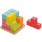 Lelin Toys Дървена логическа игра-пъзел, Подреди куба