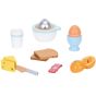 Lelin Toys Дървен комплект за закуска със сокоизтисквачка за цитруси