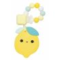 Loulou LOLLIPOP Голяма силиконова гризалка с клипс Lemon