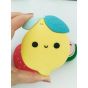 Loulou LOLLIPOP Голяма силиконова гризалка с клипс Lemon