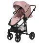 Lorelli Детска количка CRYSTA + чанта 3в1, Blossom Pink