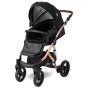 Lorelli Детска комбинирана количка RIMINI Premium, Black Stars