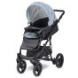 Lorelli Детска комбинирана количка RIMINI Premium, Silver Blue Stars