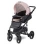 Lorelli Детска комбинирана количка RIMINI Premium, Cameo Rose Stars