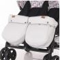 Lorelli Детска количка за близнаци TWIN + чанта, Grey