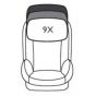 Lorelli Детско столче за кола Mars + SPS Isofix, Blue Leather 9-36 кг.