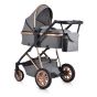 Moni Комбинирана детска количка 2В1 MIDAS, Сива