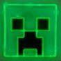 Minecraft Стенна лампа Neon Creeper