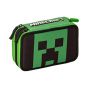 Minecraft Ученически несесер Pixel 2022 с 3 ципа и съдържание