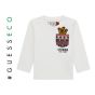 Guess Бебешка блуза с дълъг ръкав за момче ECO BEAR WHITE