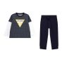 Guess Детски комплект за момче G-CHAIN NAVY PRINT