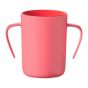 Tommee Tippee Неразливаща се преходна чаша 360° с дръжки 200ml, 6м+, розова