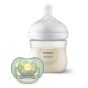 Philips Avent КОМПЛЕКТ за бебе - ШИШЕ Natural Response 3.0 с биберон 0м+, 125мл + залъгалка (0-6)