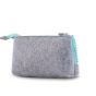 Несесер за моливи Pixie Crew PXA01, Сив/Тюркоаз