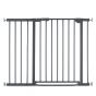 Предпазна преграда за бебе Hauck Clear Step Autoclose 2 + удължител 21 см, Dark Grey