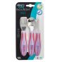 Детски Метални Прибори 12м+ Лилави Vital Baby