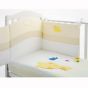 Baby Expert Бебешко креватче + Спален комплект 4 части Allegria Giraffina Крем
