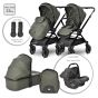 Lorelli Детска количка REYA 3в1 с реверсивна дръжка, Green