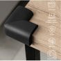 Sipo Предпазители за ръбове и ъгли на мебели – 4 бр., черни PAT35610